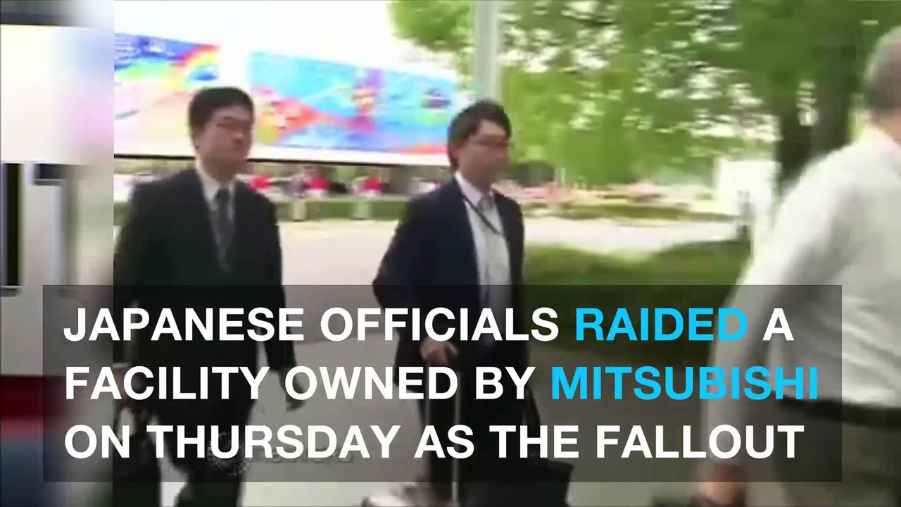 Mitsubishi stock plummets as Japan officials raid facility