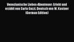 [PDF] Venezianische Liebes-Abenteuer: Erlebt und erzählt von Carlo Gozzi. Deutsch von W. Kastner