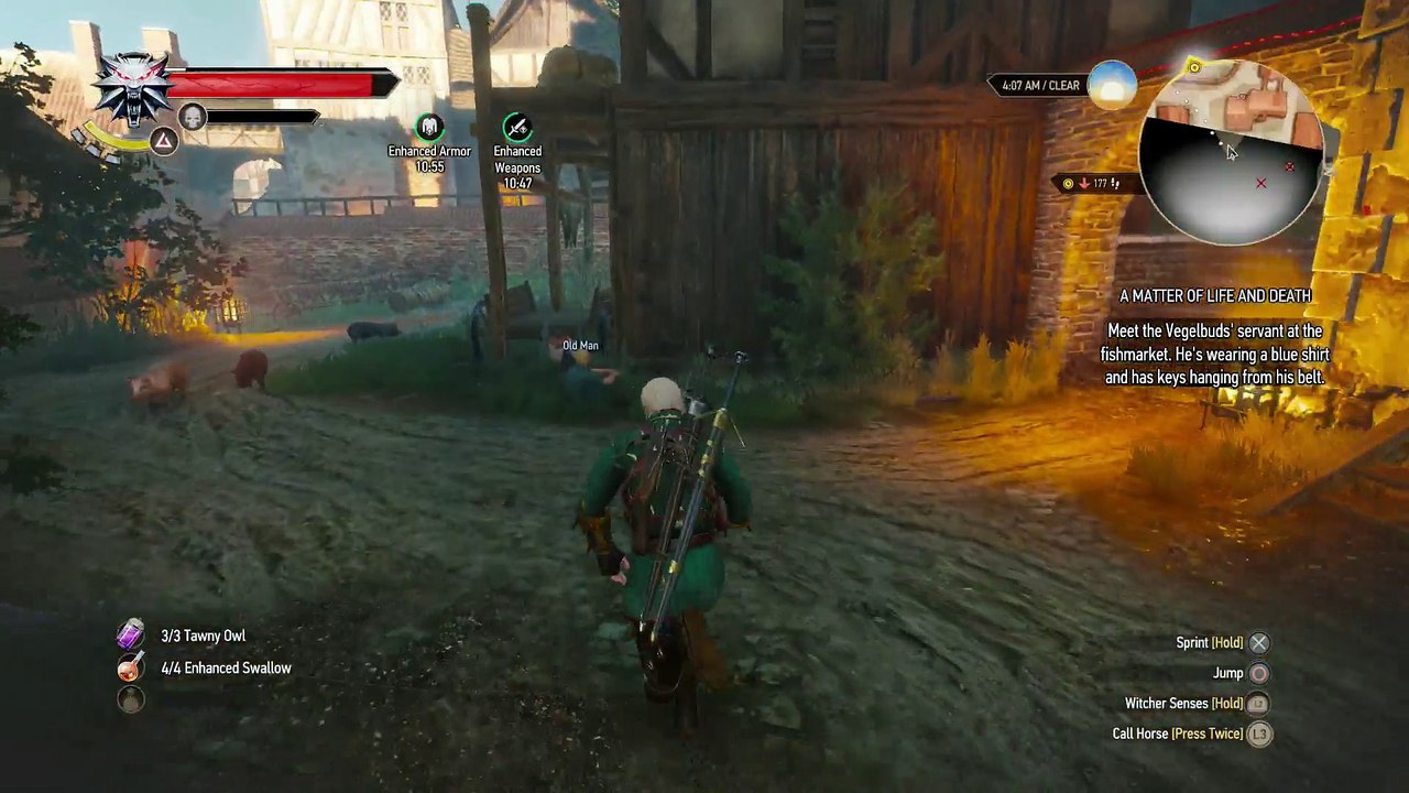 WITCHER 3 DEATH MARCH! WALKTHROUGH 132 - A MATTER OF LIFE AND DEATH