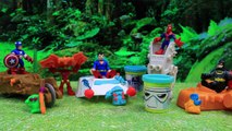 Batman and Spiderman Superheroes Review Star Wars The Force Awakens Play Doh Can-Heads Set