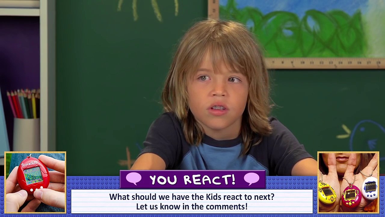 KIDS REACT TO TAMAGOTCHI (RETRO TOYS)
