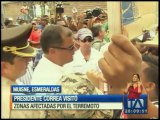 Correa visitó Esmeraldas y se refirió a las medidas económicas