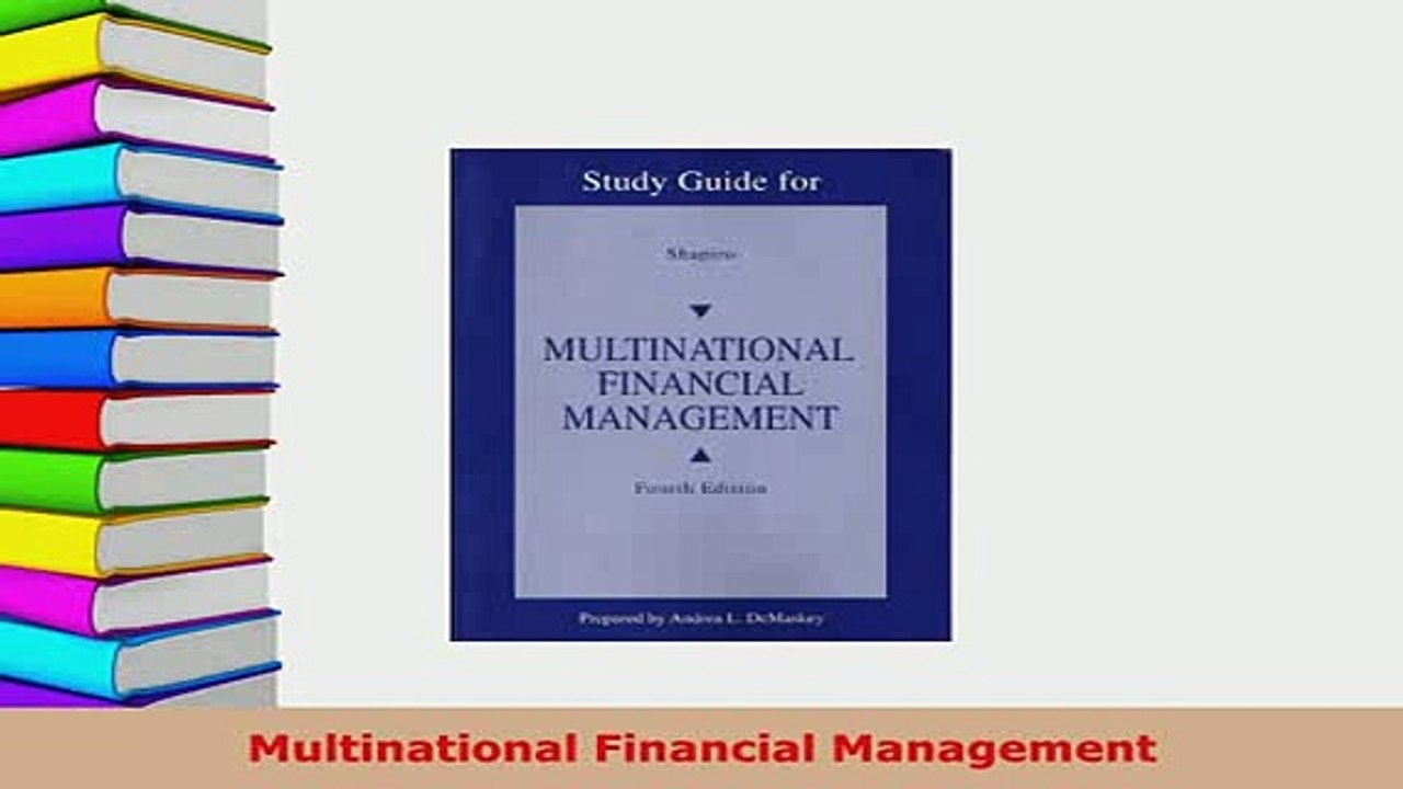 Download  Multinational Financial Management PDF Book Free