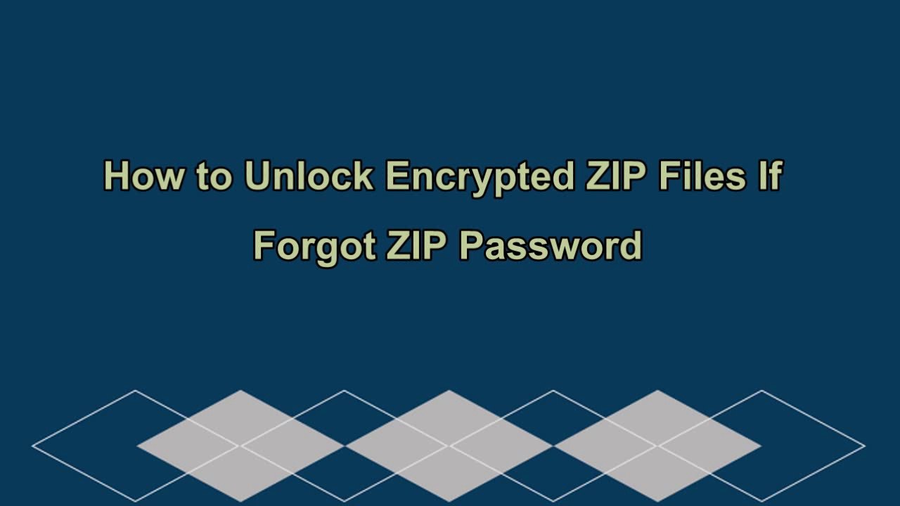 How to Unlock Encrypted ZIP Files If Forgot ZIP Password