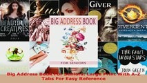 PDF  Big Address Book For Seniors Large Print With AZ Tabs For Easy Reference Read Full Ebook