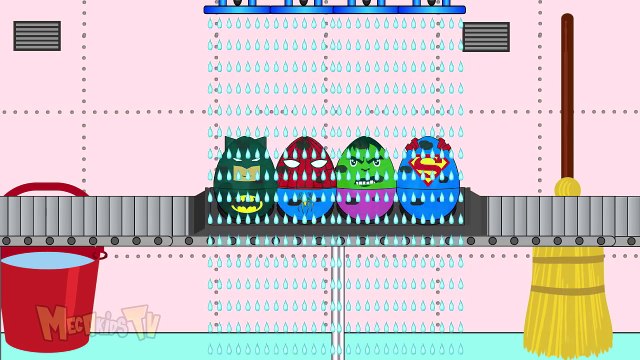 SuperHeros Surprise Eggs For Kids - Trucks For Children - Kids Videos