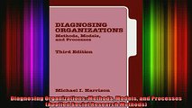 READ book  Diagnosing Organizations Methods Models and Processes Applied Social Research Methods Full EBook