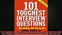 READ book  101 Toughest Interview Questions And Answers That Win the Job 101 Toughest Interview Full EBook