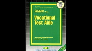 Vocational Test Aide Passbooks