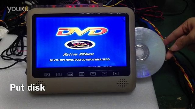 headrest dvd player operate video- cardvdonine.com