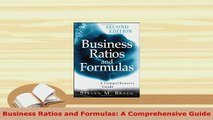 PDF  Business Ratios and Formulas A Comprehensive Guide Read Online