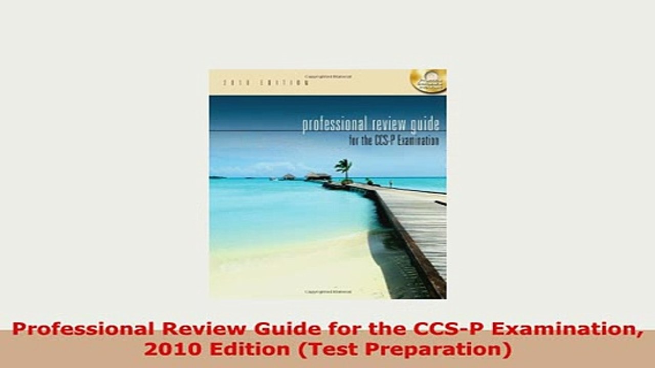 Download  Professional Review Guide for the CCSP Examination 2010 Edition Test Preparation Read Online