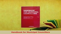 PDF  Handbook for Municipal Councillors Free Books