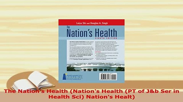 PDF The Nations Health Nations Health PT of Jb Ser in Health Sci Nations Healt Read Online