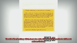 EBOOK ONLINE  Youth Marketing 101 how to win the youth market without advertising  DOWNLOAD ONLINE