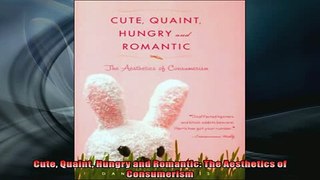 Free PDF Downlaod  Cute Quaint Hungry and Romantic The Aesthetics of Consumerism READ ONLINE