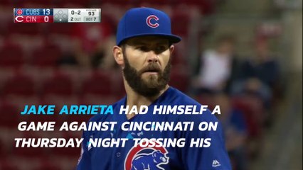 Jake Arrieta lights up Cincinnati Reds for second career no-hitter