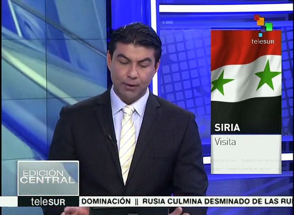 Delegaciones de China, Francia y Brasil visitan Siria