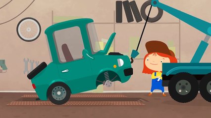 Çizgi film - Doktor Mac Wheelie - Yeşil araba