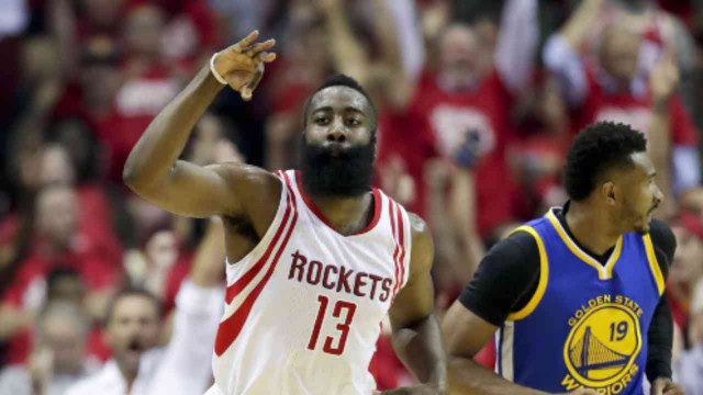 Harden’s Shot Drops Curry-Less Warriors