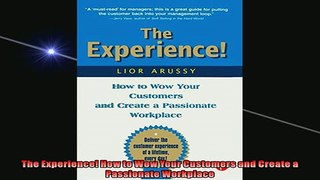 FREE DOWNLOAD  The Experience How to Wow Your Customers and Create a Passionate Workplace  BOOK ONLINE