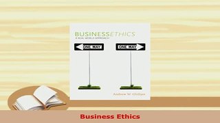 PDF  Business Ethics Free Books