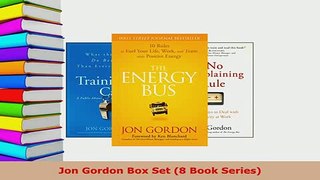 PDF  Jon Gordon Box Set 8 Book Series Free Books