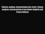 Read Théorie analyse interprétation des récits. Theory analysis interpretation of narratives