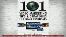 READ book  101 Video Marketing Tips and Strategies for Small Businesses  DOWNLOAD ONLINE
