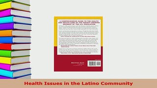 PDF  Health Issues in the Latino Community PDF Book Free