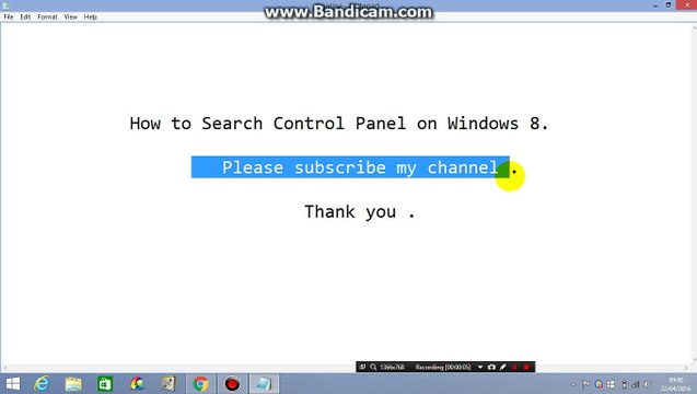 How to Search Control Panel on Windows 8