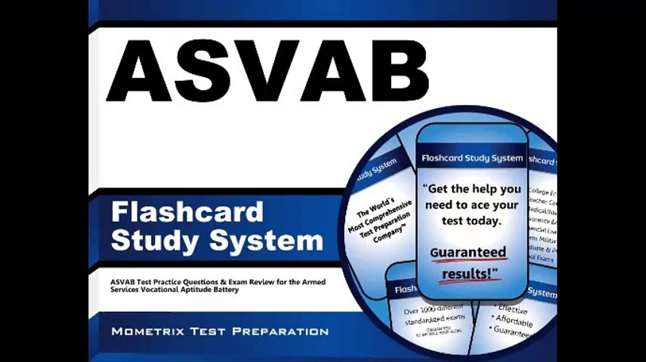 ASVAB Flashcard Study System ASVAB Test Practice Questions  Exam Review for the Armed Services Vocational Aptitude