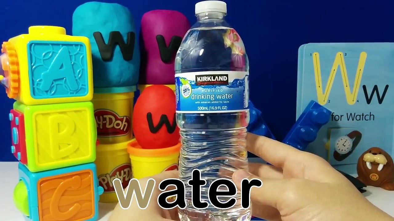 Disney Toys Fan The Letter W Surprise Eggs W is for Water Wallet Walrus Watch Video For Kids