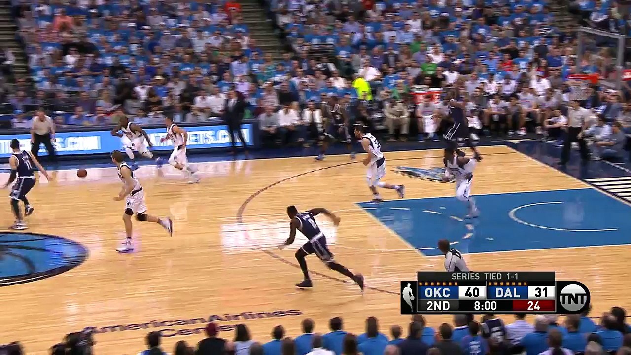 Russell Westbrook Blocks Dirk Nowitzki