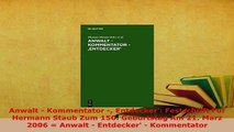 PDF  Anwalt  Kommentator  Entdecker Festschrift Fur Hermann Staub Zum 150 Geburtstag Am Free Books