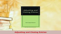 PDF  Adjusting and Closing Entries Read Full Ebook