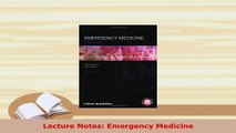 PDF  Lecture Notes Emergency Medicine Download Full Ebook