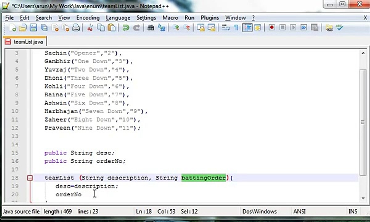 Learn Java in Urdu Hindi 36- Enumeration