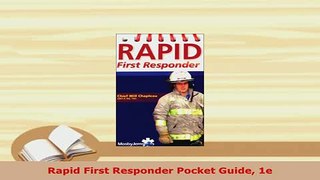PDF  Rapid First Responder Pocket Guide 1e Ebook