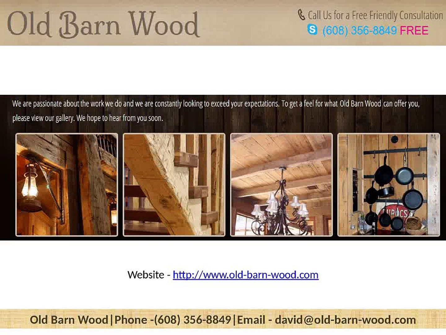 Reclaimed Barn Wood Video Dailymotion