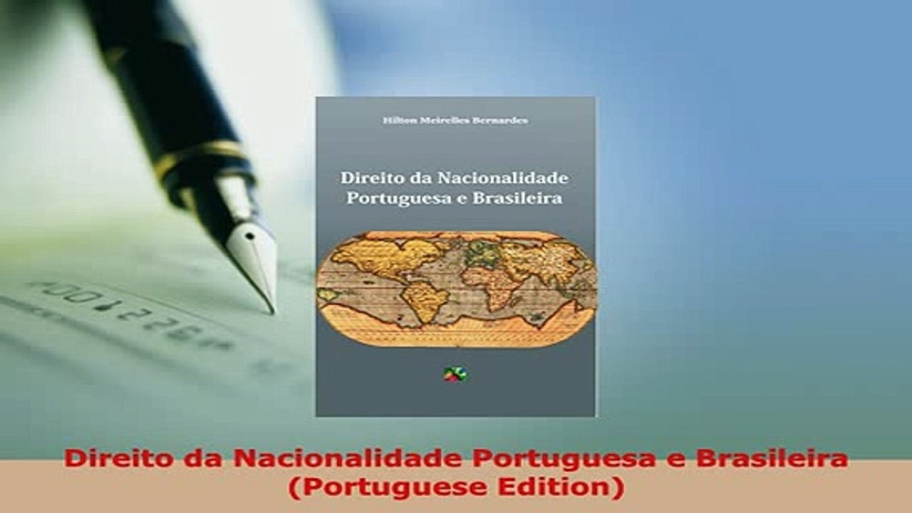 PDF  Direito da Nacionalidade Portuguesa e Brasileira Portuguese Edition  Read Online