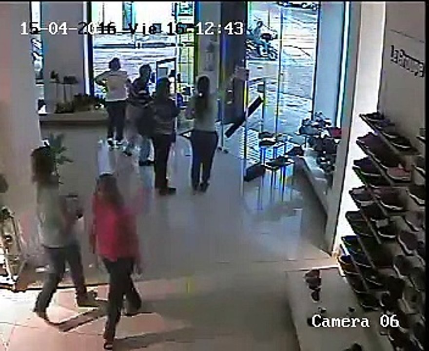 Powerful tornado in the town of Dolores, Uruguay