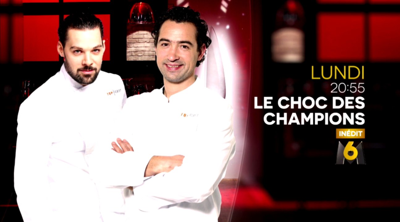 Ne manquez pas le Choc des Champions entre Xavier Pincemin Top Chef 2016 et Pierre Augé double vainqueur du trophée, lundi à 20:55 en direct sur M6 !