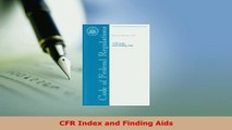 PDF  CFR Index and Finding Aids  EBook
