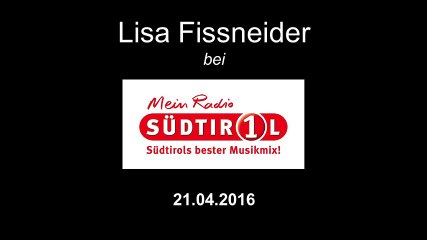 Lisa Fissneider / Interview bei Südtirol1 (21.04.2016)