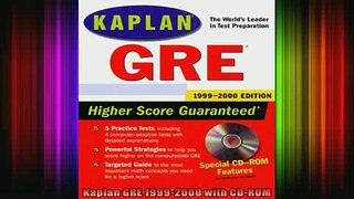 READ book  Kaplan GRE 19992000 with CDROM Full EBook