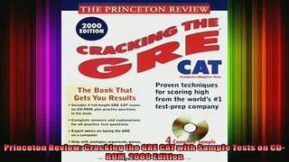 Free Full PDF Downlaod  Princeton Review Cracking the GRE CAT with Sample Tests on CDROM 2000 Edition Full Free
