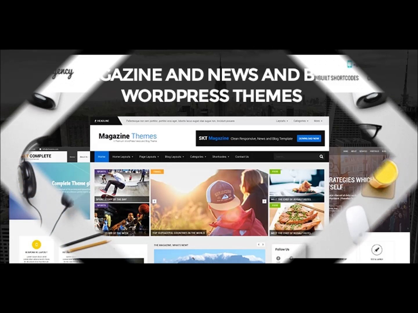 ⁣Magazine and News and Blog WordPress Templates