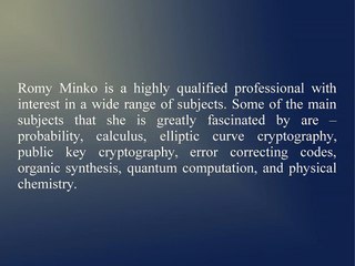 Discover Romy Minko's Diverse Interests and Expertise 🌟