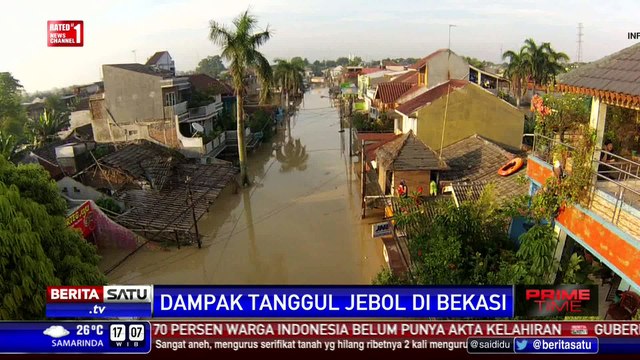 Banjir di Perumahan Pondok Gede Permai Sudah Surut